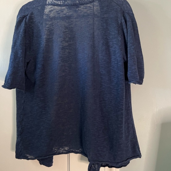 J.Jill linen/cotton lightweight short sleeve sweater. - Picture 3 of 6
